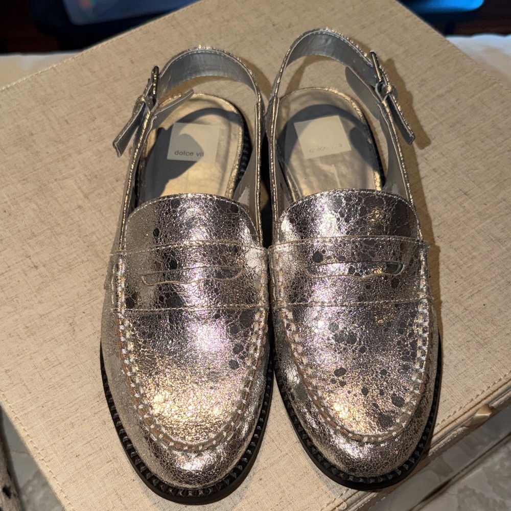Dolce Vita Metallic Silver Flats